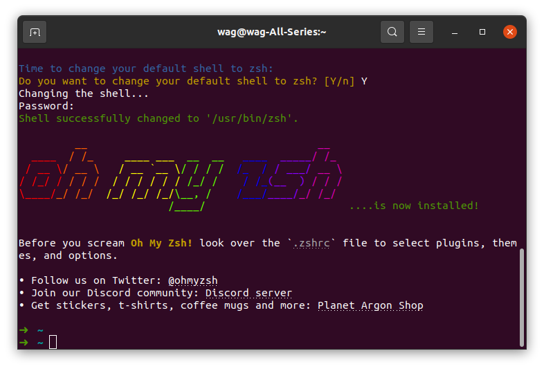 安装oh-my-zsh示例